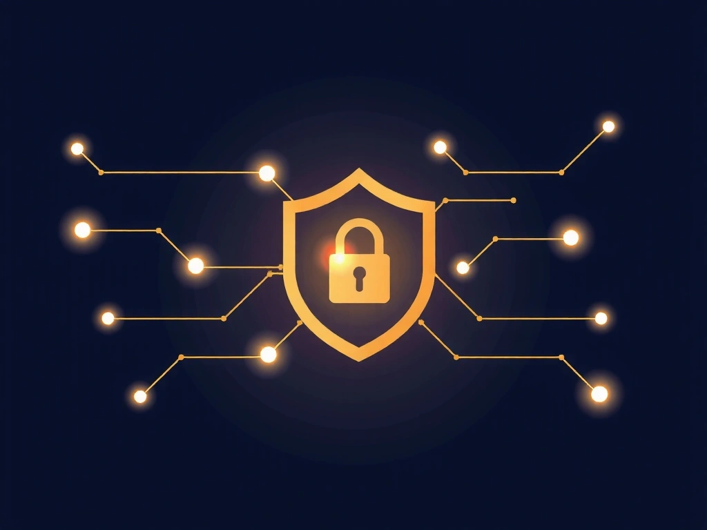 Ilustración de seguridad de datos y privacidad